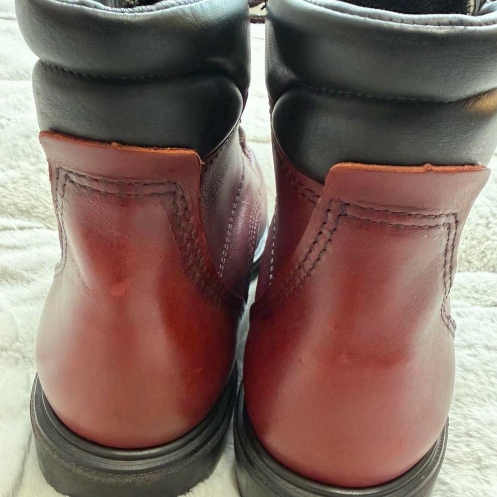NEW! $255 Red Wing Shoe 202 SuperSole 6” Men's Burgundy Moc Toe Work Boots 10 - Picture 5 of 8